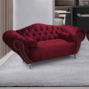 huron-malta-plush-velour-fabric-2-seater-sofa-red