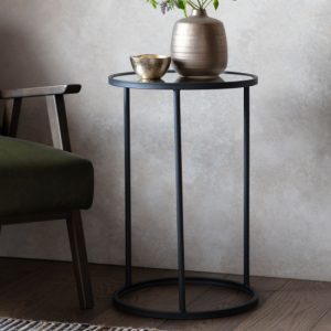 hutten-clear-glass-side-table-black-metal-frame
