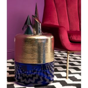 intan-round-gold-aluminium-side-table-blue-glass-base