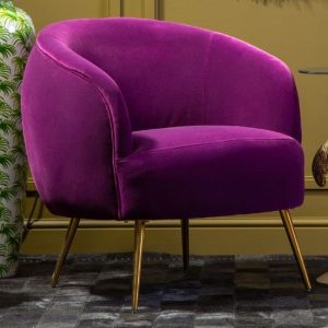 intercrus-upholstered-velvet-armchair-purple-gold