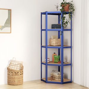ivins-narrow-5-tier-corner-shelving-unit-blue-steel-frame