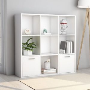 kasen-wooden-bookcase-2-doors-white