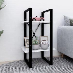 kendria-wooden-2-tier-bookshelf-white