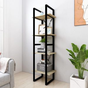 kendria-wooden-4-tier-bookshelf-sonoma-oak