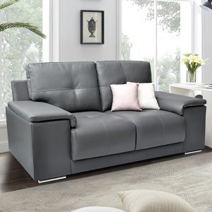 kensington-faux-leather-2-seater-sofa-dark-grey
