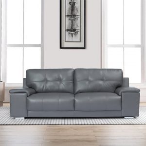 kensington-faux-leather-3-seater-sofa-dark-grey-new