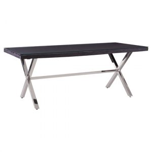kero-glass-top-dining-table-cross-base-black