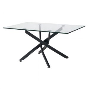 kidwelly-1600mm-clear-glass-dining-table-grey-metal-legs
