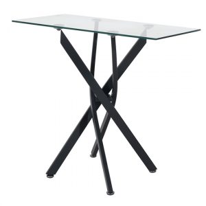 kidwelly-clear-glass-console-table-grey-metal-legs
