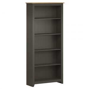 kipro-tall-4-shelves-bookcase-carbon-pine