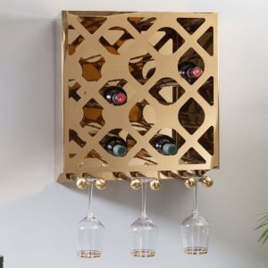 kurhah-12-bottles-stainless-steel-wine-rack-gold