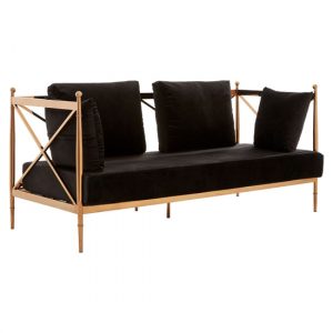 kurhah-black-velvet-2-seater-sofa-rose-gold-lattice-frame