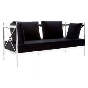 kurhah-black-velvet-2-seater-sofa-silver-lattice-frame
