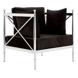 kurhah-black-velvet-armchair-silver-lattice-frame