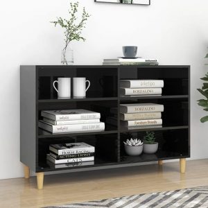 larya-high-gloss-bookcase-6-shelves-black
