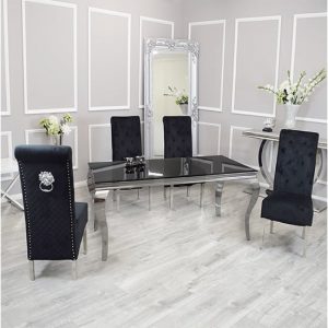 laval-black-glass-dining-table-4-elmira-black-chairs