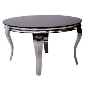laval-round-black-glass-dining-table-chrome-curved-legs