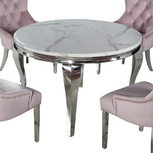 laval-round-white-marble-dining-table-chrome-curved-legs