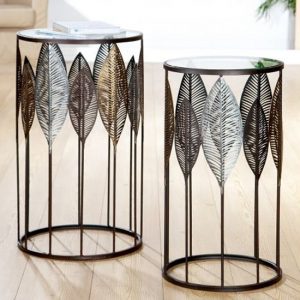 leaves-clear-glass-top-set-of-2-side-tables-metal-frame