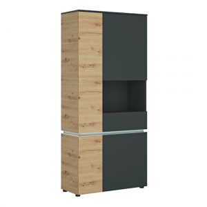 levy-led-tall-4-doors-right-handed-display-cabinet-oak-grey