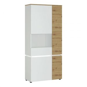 levy-led-tall-left-handed-display-cabinet-oak-white
