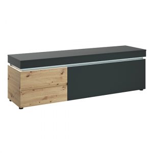 levy-led-wooden-1-door-2-drawers-wide-tv-stand-oak-grey