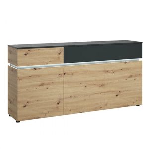 levy-led-wooden-3-doors-2-drawers-sideboard-oak-grey