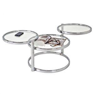 londonderry-clear-glass-rotating-coffee-table-chrome