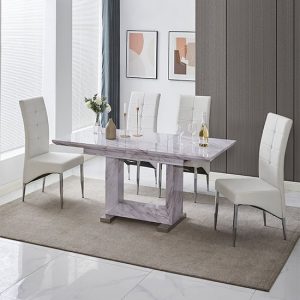lorence-extending-grey-dining-table-4-vesta-white-chairs