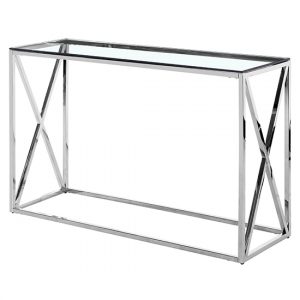 luss-clear-glass-console-table-silver-stainless-steel-frame