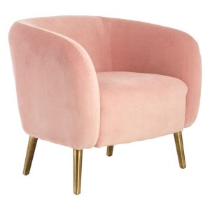 luxury-round-upholstered-velvet-armchair-pink