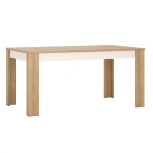 lyco-extending-160cm-gloss-dining-table-riviera-oak-white