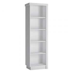 lyco-left-handed-high-gloss-bookcase-white