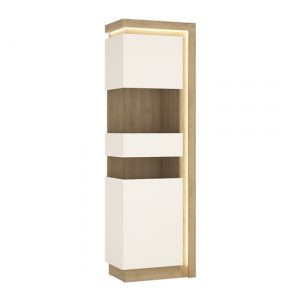 lyco-tall-gloss-left-handed-display-cabinet-oak-white