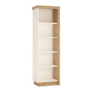 lymen-left-handed-bookcase-riviera-oak-white-high-gloss