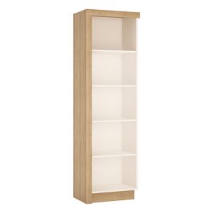 lymen-right-handed-bookcase-riviera-oak-white-high-gloss