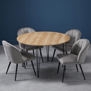 lyza-round-oak-dining-table-4-opie-grey-chairs