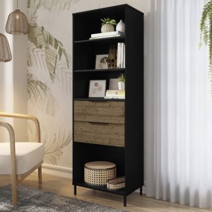 madric-bookcase-black-acacia-effect