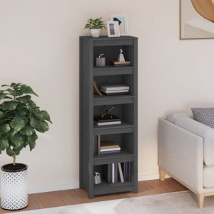 madrid-solid-pine-wood-5-tier-bookshelf-grey