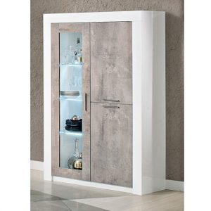 mapar-led-gloss-white-grey-marble-2-door-display-cabinet