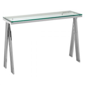 markeb-clear-glass-top-console-table-silver-steel-frame