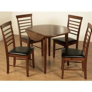 marsic-round-drop-leaf-dining-set-dark-4-chairs
