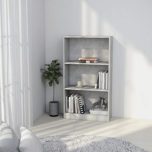 masato-3-tier-wooden-bookshelf-concrete-effect