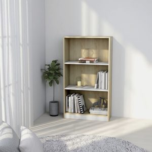 masato-3-tier-wooden-bookshelf-white-sonoma-oak