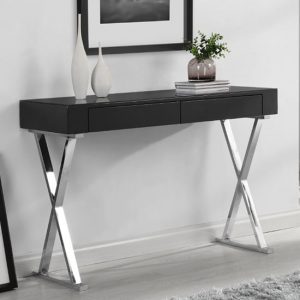 mayline-console-tableblack-high-gloss-new