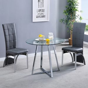 melito-clear-round-dining-table-2-ravenna-grey-chairs