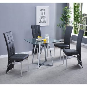 melito-clear-square-dining-table-4-ravenna-black-chairs