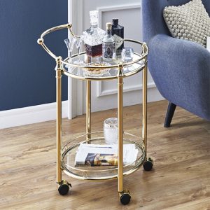 merksem-round-clear-glass-shelves-serving-trolley-brass