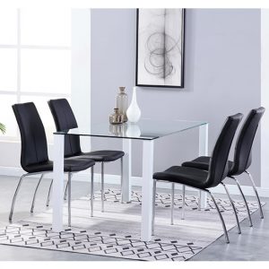 milano-glass-dining-set-4-boston-black-leather-chairs