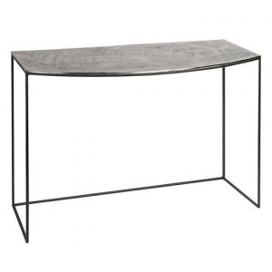 millennium-aluminium-top-console-table-black-frame